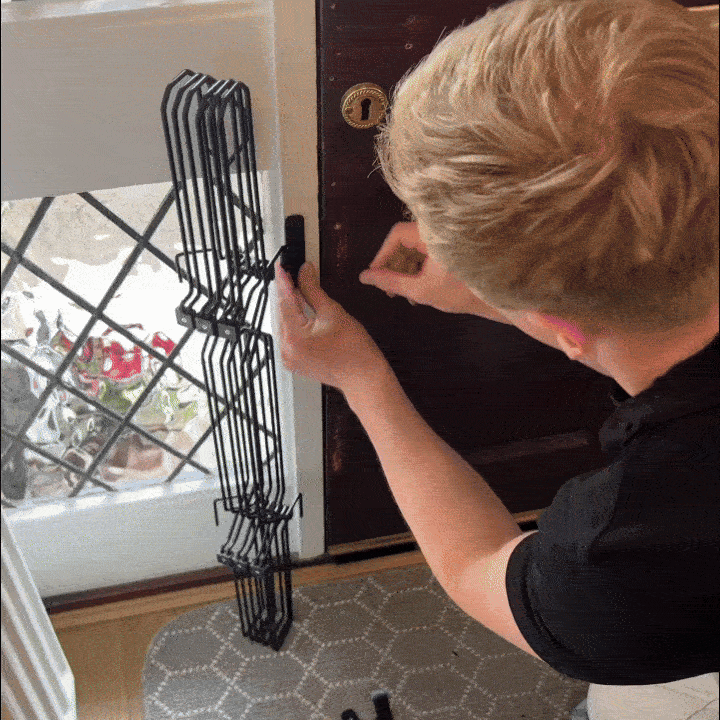 Pet Safety Gate Plus – Extra Strong, No-Drill Pet Gate for Stairways, Doorways & Hallways | Easy One-Hand Use, No Wall Damage
